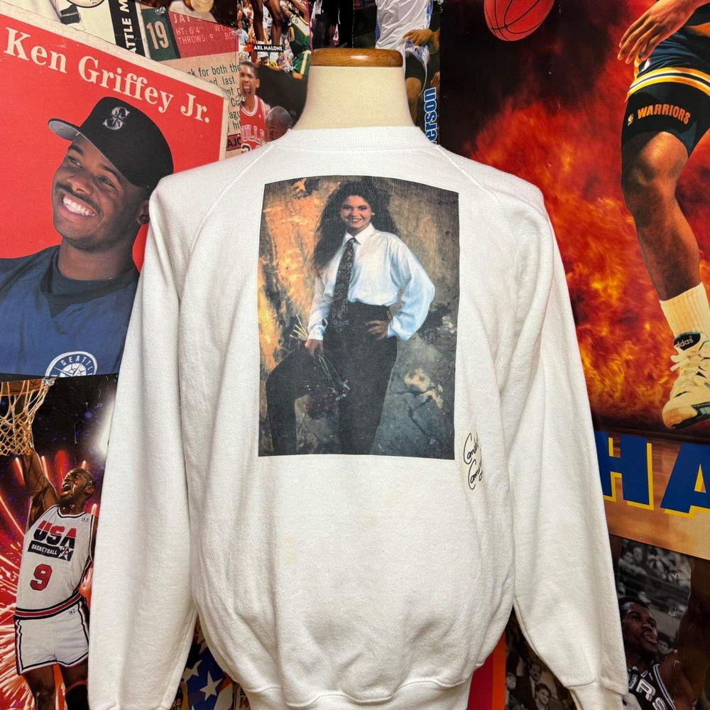 Vintage 90s Candace Cameron Bure Full House Sweatshirt White Sz XL USA Made